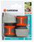 Gardena Conectores rápidos Para mangueras de Ø int. 19 mm. Contenido: 2 x 18216, Schwarz, Rot, Grau