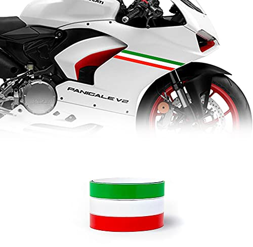 4R Quattroerre.it 10641 Klebestreifen für Motorräder dreifarbige Flagge Italien, 5 cm x 2 mt
