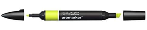 Winsor & Newton ProMarker 0203071 - Professioneller Layoutmarker - 2 Spitzen, fein & breit für Zeichnungen, Design & Layouts - Limettengrün