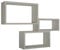MODULARREDO Trittico Mensole da Parete, Legno, Marrone Talpa, 15.5x45.0x27.0 cm, 3 unità