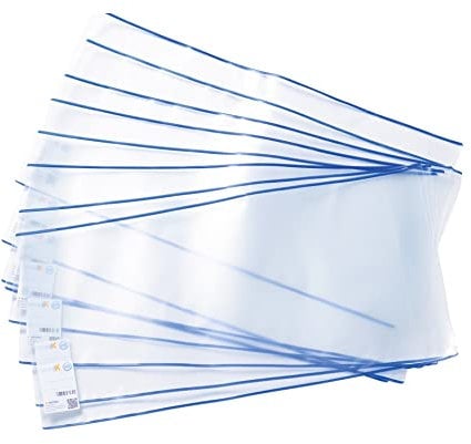 HERMA 7225 Buchumschläge 22,5 x 38 cm HERMÄX Classic, 10 Stück, Buchhüllen mit Beschriftungsetikett & Kantenschutz aus abwischbarer Polypropylen-Folie, Buchschoner Set für Schulbücher, transparent