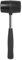 Maillet en caoutchouc Milestone Camping - Noir~ 340 g