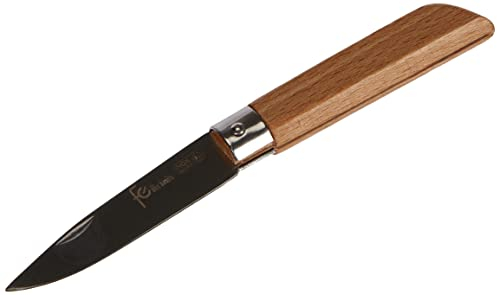 Flores Cortés - Coltello, 66 mm, con Punta e Manico Dritti