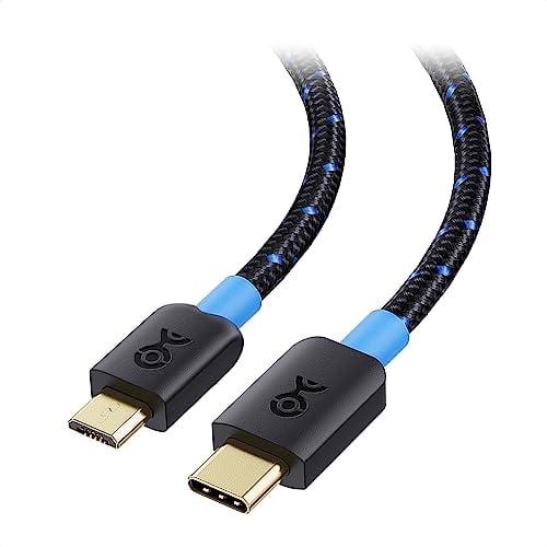 Cable Matters Câble micro usb vers usb c 1 m (Câble usb c vers micro usb, Cable usb c micro usb) avec Jaquette Tressée en noir