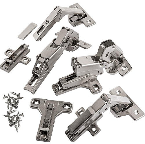 Rockler Salice Scharnier-Set für Kucheneck-Schränke (1,27 cm) - Klassisch, Legierter Stahl, Edelstahl