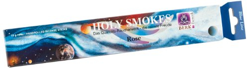 Rose - Räucherstäbchen aus Indien - Holy Smokes - Blue Line 10g
