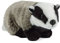 Living Nature Badger Plüschtier aus Dachs. 27 cm.