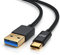 CSL - USB C Kabel - USB Typ C auf USB 3.0 Typ A - 0,5 Meter - Datenkabel - Ladekabel - Nylonmantel - 3-Fach geschirmt - bidirektional - kompatibel mit Apple Samsung LG Sony Huawei Xiaomi MS Surface
