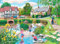 The House of Puzzles - Duck Pond Jigsaw - Big 250 Piece Jigsaws For Adults & Kids, Extra Large Pieces, Artist Illustrated, Scenic Landscape, Deluxe Puzzle Gifts