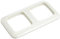 Busch-Jaeger 2512-212 2-fach Rahmen (Duroplast) Cremeweiß Busch-Duro 2000 SI 2CKA001725A0555