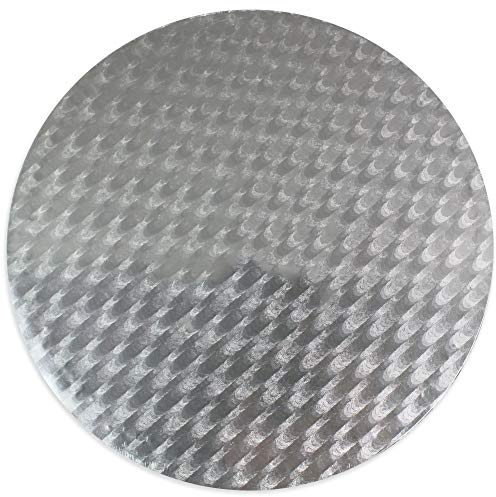PME Runde Tortenplatte, Kunststoff, Silber, 12.7 x 0.4 x 12.7 cm