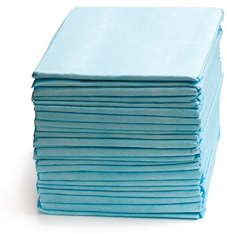 A&G-heute 50 Stück 60 x 90 cm 6-lagig Zellstoff Krankenunterlagen | Hohe Saugleistung 570 ml | Wickelunterlagen | Hygiene Einmal-Unterlagen Inkontinenzauflagen | Tierunterlagen Trainingspads Hunde