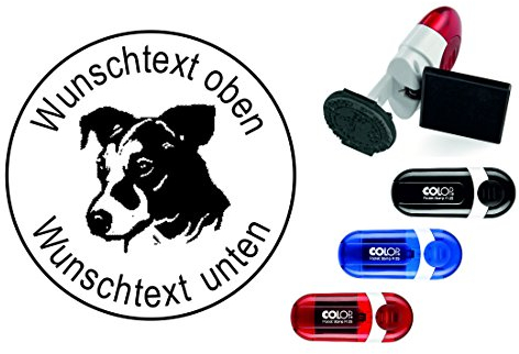 Geocachingstempel Hund « JACK RUSSELL TERRIER » mit persönlichem Cachernamen/Nicknamen - Geocaching Stempel Pocketstempel Logbuch