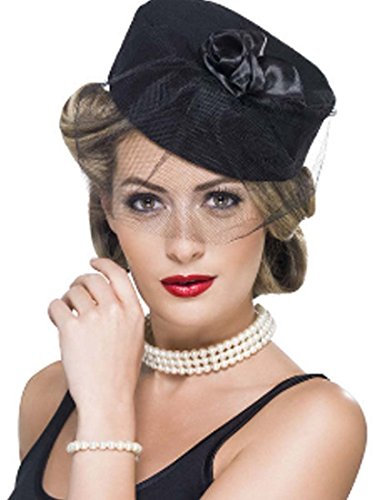NET TOYS Rokoko Perlenschmuck Set Perlen Halskette und Armband weiß Hollywood Schmuckset Elegante Barock Kette und Armreif Diva Accessoires 50er Jahre Kostüm Zubehör