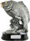 Angler Angeln Pokal Trophäe Fisch, Karpfen mit Sockel 37 cm hoch mit Gravur