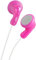 JVC Gumy In-Ear Wired Headphones Earphones Compatible with iPod, iPhone, Samsung - Pink
