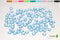 Creativery 100 Dekosteine Herzen 1,2 cm (hell blau 311) // Streudeko Tischdeko Kunststoffherzen Steine PVC Acryl 12mm