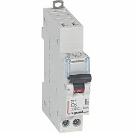 407710 Disjoncteur unipolaire + neutre 6A - 1P+N Courbe C - 6/10kA - Automatique et vis - Legrand DX3