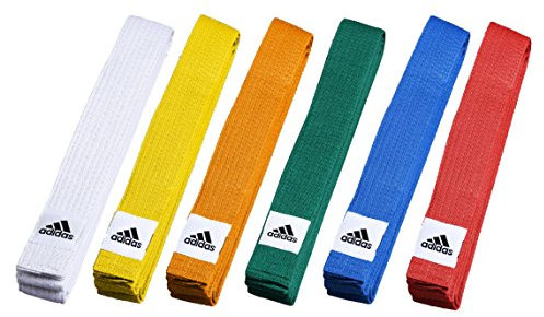 adidas Club, ADIB220D, Gürtel aus Baumwollpiqué, Herren Damen Jungen Unisex, Blanco - White, 340 cm