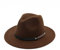 doublebulls hats Frauen Mädchen Modisch Herbst Winter Retro Jazz Hut Trilby-Hut Kaffeebraun