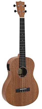 DIMAVERY UK-500 Bariton-Ukulele, Mahagoni mit Tonabnehmer