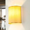 Wandlampe Stoff in Taupe Barock Muster Schlafzimmer Flur T:11 cm E27 halbrund blendarm Loft Moderne Up & Down Wandleuchte ALICE