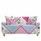 FANSU Stretch Sofabezug Antirutsch Sofaüberwürfe mit Armlehnen, 3D Landhausstil Drucken Ecksofa L Form Sofa/Couchbezug/Sesselbezug für Wohnzimmer Wohnkultur (Rose,1 Sitzer (90~140cm))