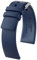 HIRSCH Uhren-Band Pure L - modisches Premium-Wechselband für Deine Armbanduhr - Blau - 20 mm