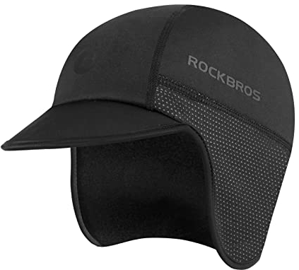 ROCKBROS Winter Fahrrad Mütze Helmmütze Warm und Dehnbar Fahrradkappe Bike Cap für Radfahren Skifahren Laufen Herren/Damen