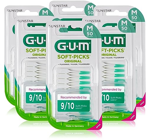 GUM SOFT-PICKS ORIGINAL Interdentalreiniger | Zahnreinigung Und Plaqueentfernung (M - 6x50)
