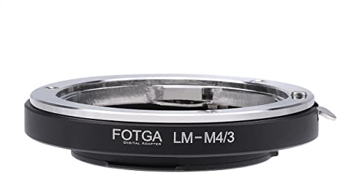 Fotga Adattatore per obiettivo Leica M su fotocamere M4/3 Micro Quattro Terzi MFT mirrorless per Panasonic GH3/4 GH5 GH6 GF6 G100 GF10 GX9 GX85 Olympus OM-1 E-M1 E-M10 III E-P7 E-PL8/9