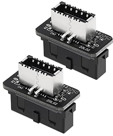 ECSiNG Adaptador de Panel Frontal USB, Adaptador Vertical USB C USB 3.1 Tipo E Key-A a USB 3.0 20Pin Header Converter para Placa Base Tipo C