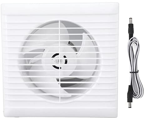 GLOGLOW Solar Powered Exhaust Fan, 50W 6in Window Exhaust IP67 Waterproof Ventilation Extractor for Greenhouse Shed Garage Attic Barn Workshop Chicken Coop