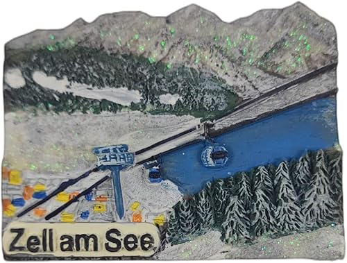 Zell am See Österreich Alpen Kühlschrankmagnet Kühlschrankmagnet Deko Magnet Aufkleber Souvenir Harz Basteln