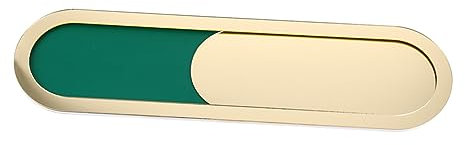 Operitacx Segnaletica Per La Privacy in Ufficio e Sala Conferenze 8x30cm in Acrilico Indicatore Porta Scorrevole Occupato Vuoto, Design Scorrevole Senza Fori Per Spazi Lavorativi e Riunioni