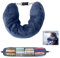 Cuscino da Viaggio Riempibile con Vestiti, 18,5x80cm Cuscino Collo Aereo Cervicale da Viaggio Riempibile per Gli Elementi Essenziali di Viaggio di 3 Giorni Solo Federa da Senza Riempitivo(Blu Scuro)