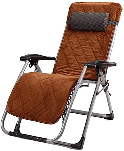 Generisch Liegende Campingstühle, Garten-Lounge-Stühle, Klappstuhl, verstellbar in Mehreren Positionen, mit gepolsterten Kopfstützen und abnehmbaren Kissen, tragbarer Lounge-Sessel