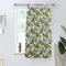 Viste tu hogar Cortina Cocina de Hojas Tropicales, Estilo Español con Tirantes, Tela Opaca Máxima Privacidad, Ideal para Ventanas de Cocina, 70% Algodón 30% Poliester, 90x145cm