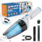 Milunho Aspirateur à Main, 9500PA Aspirateur Voiture Puissant sans Fil, 100W Rechargeable Portable Mini Aspirateur sans Fil, Aspirateur de Voiture pour Maison Voiture Bureau Canapé (Bleu)