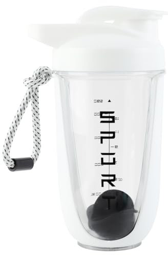 EACHPT Shaker Proteinshake,600ml Protein Shaker Proteinshaker mit Kugel,Sieb&Mess-Skala,Auslaufsicher,Frei BPA&DEHP,Eiweiß Shaker für Supplement Shakes,Shaker Proteinshake