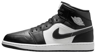 Air Jordan 1 Mid Herren Schuhe (DQ8426-010, Black/Summit White/Off Noir), Schwarz/Summit White/Off Noir, 45 EU
