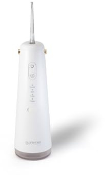 Oromed ORO-DENTAL Munddusche Kabellos, 3 Reinigungsmodi, 2 Wasserstrahldüsen, 170 ml Wassertank und USB-C-Kabel, IPX7 Wasserdicht - Zahnpflegegerät in Weiß
