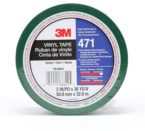 3M Hochwertiges Weich-PVC-Klebeband, 50 mm x 33 m, Grün