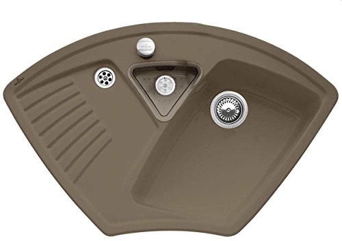 Villeroy & Boch Arena Eck Timber - 6729 02 TR Keramikspüle Exzenterbetätigung
