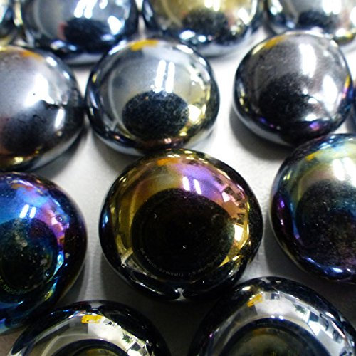 MosaixPro 18–20 mm 100 g 20 Glas Nuggets, schillernd, Schwarz