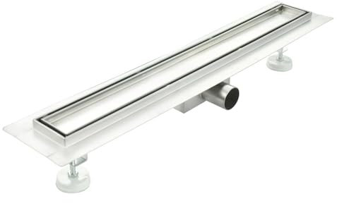 Canalina di scarico in Acciaio Inox piastrellabile per box doccia 110 Cm CM mod. Tile