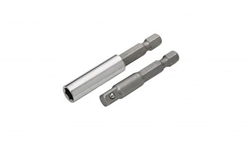 Blue Spot 14134 Magnetic Bit Holder and Adaptor, Silver, 1/4-inch