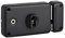 THIRARD - Boitier de Serrure Horizontale en Applique Double Entrée - Droite Poussant - Axe 60 mm - 140 x 88 mm - Noir - Coffre et Gâche Acier Embouti - Mécanisme à 2 Tours