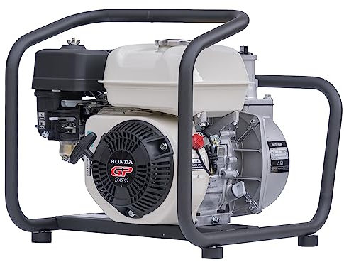 Honda GP160 Hochleistungs- & Tragbare Benzin Schmutzwasserpumpe mit 30 000 l/h Förderleistung ✦ 28m Wasserhub ✦ 3600 U/min Viertakt-Benzinmotor und enthaltenem Zubehör, von WASPPER (WP20D-H)