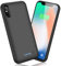 AOPAWA - Custodia con batteria ricaricabile da 6500 mAh per iPhone X/Xs/10 (5,8 pollici) (Nero)